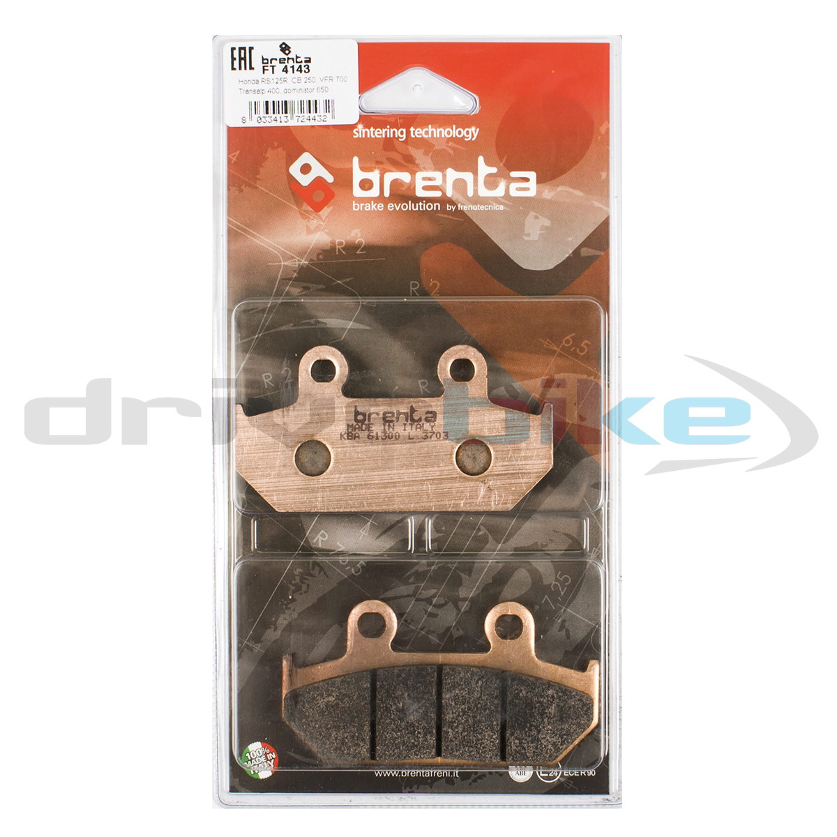 

Тормозные колодки Brenta Sintered FT4143, 21-05442