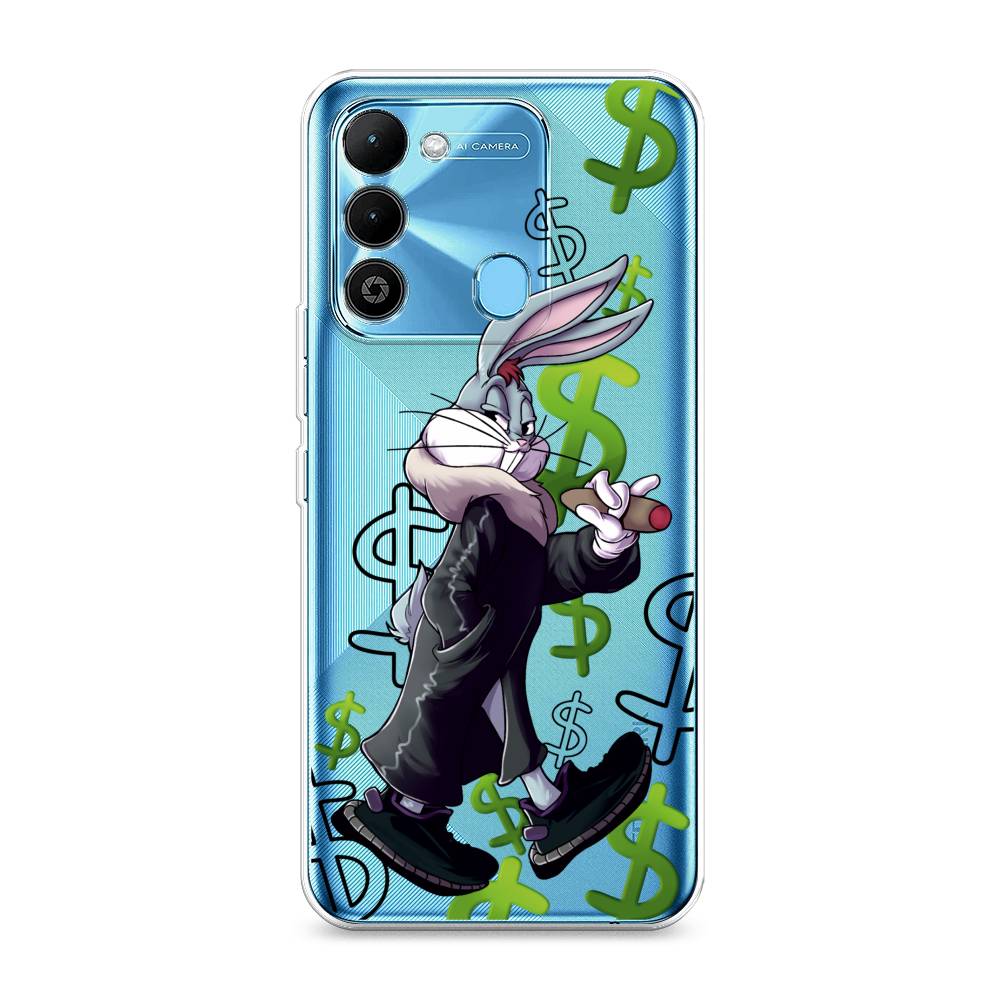 

Чехол на Tecno Spark Go 2022 "Rich Bugs Bunny", Зеленый;черный;голубой, 302850-6