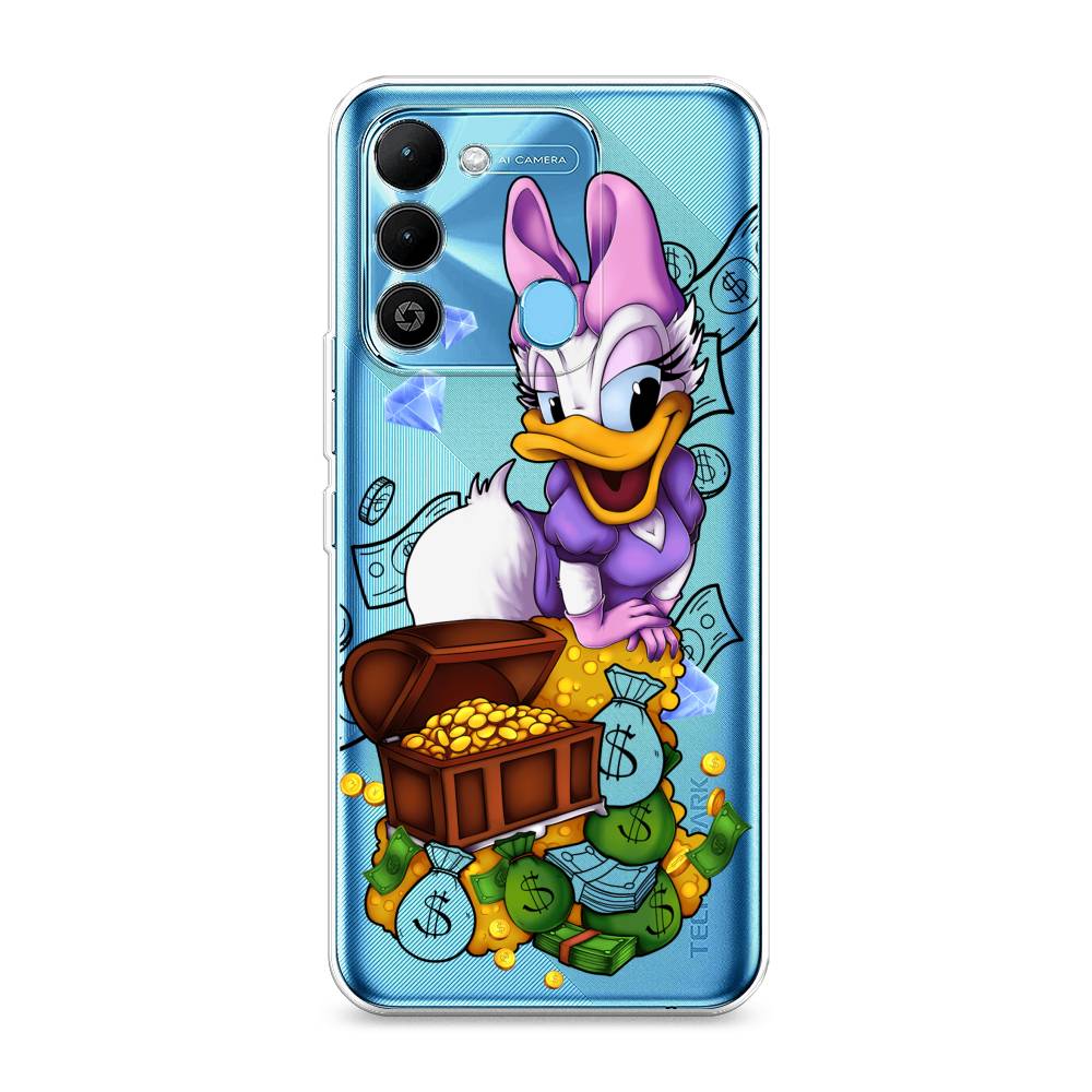 

Чехол на Tecno Spark Go 2022 "Rich Daisy Duck", Коричневый;белый;фиолетовый, 302850-6