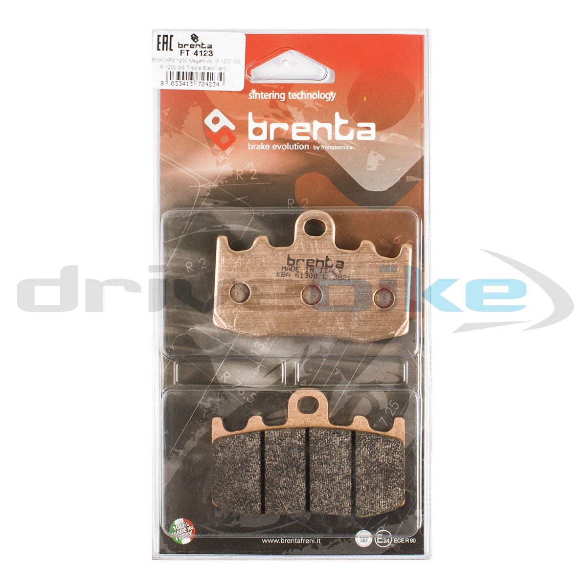 

Тормозные колодки Brenta Sintered FT4123, 21-05433