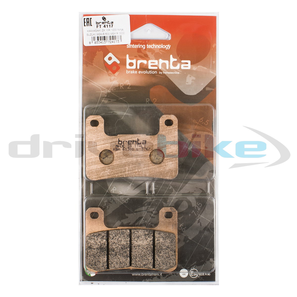 

Тормозные колодки Brenta Sintered FT4117, 21-05428