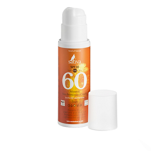 

Крем Sativa минеральный №60 SPF 30 150 мл