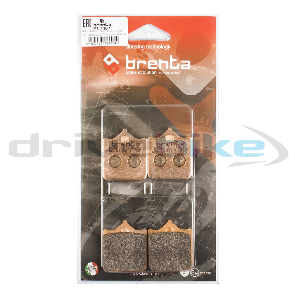 Тормозные колодки Brenta Sintered FT4107 21-05418