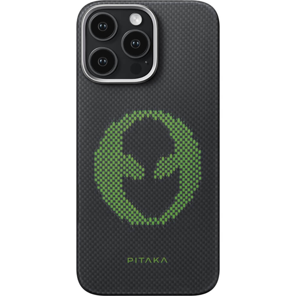 Чехол Pitaka Aries Tactile Woven Case для iPhone 16 Pro Max Alien кевлар KI1601ALP 11990₽