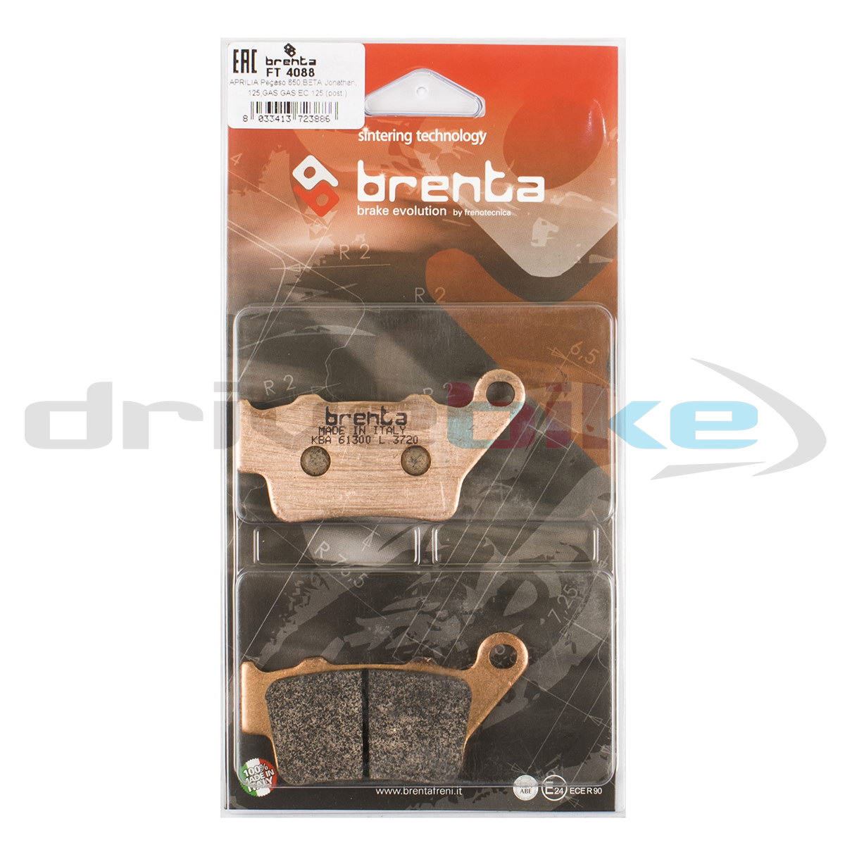 

Тормозные колодки Brenta Sintered FT4088, 21-05407