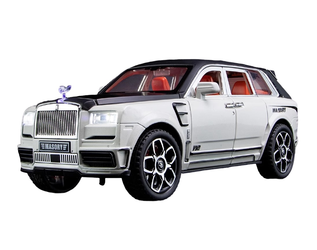 Модель металлическая XHD Rolls Roys Cullinan Mansory мультифункциональная 1:24 B2408 белый 1 32 rolls royce cullinan masory suv alloy diecasts