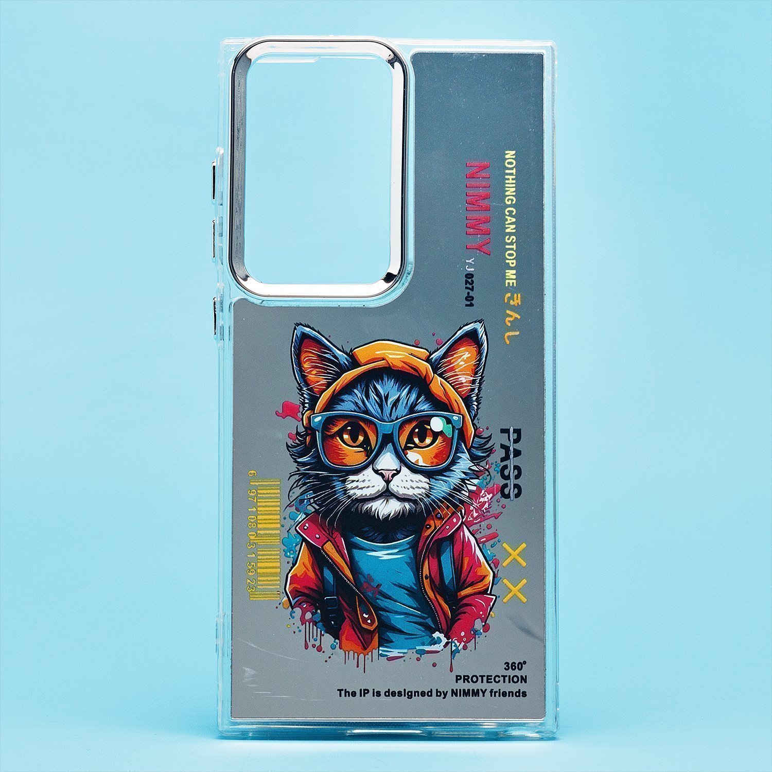 

Чехол для Samsung SM-S918B (Galaxy S23 Ultra) силиконовый (рис. 092/кот) <серый>