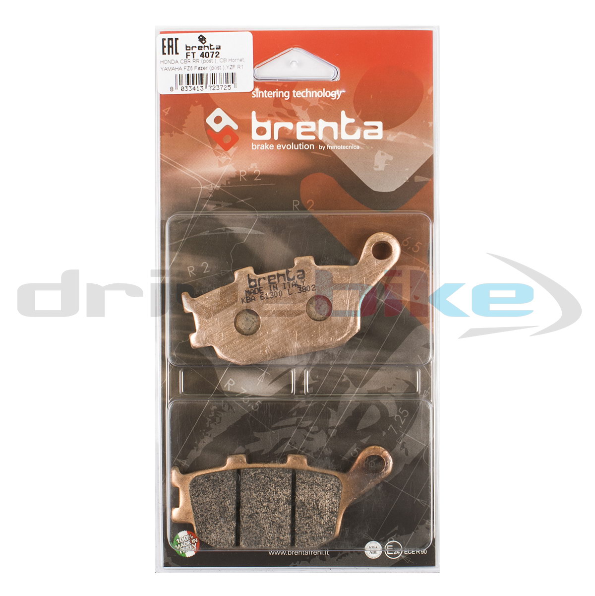 

Тормозные колодки Brenta Sintered FT4072, 21-05400