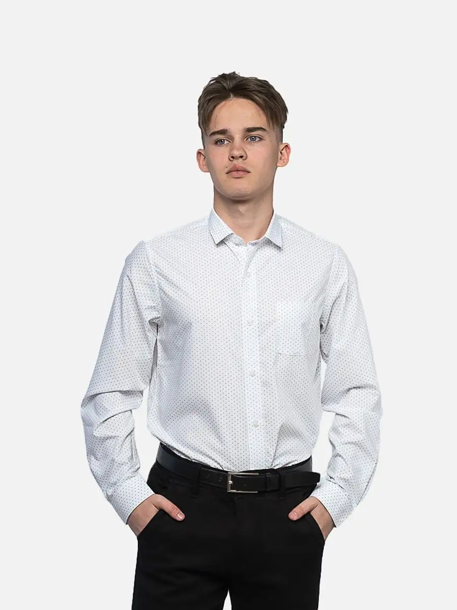 

Рубашка детская Imperator P2_Modal-П, белый с темно-синим принтом, 39/176, P2_Modal-П