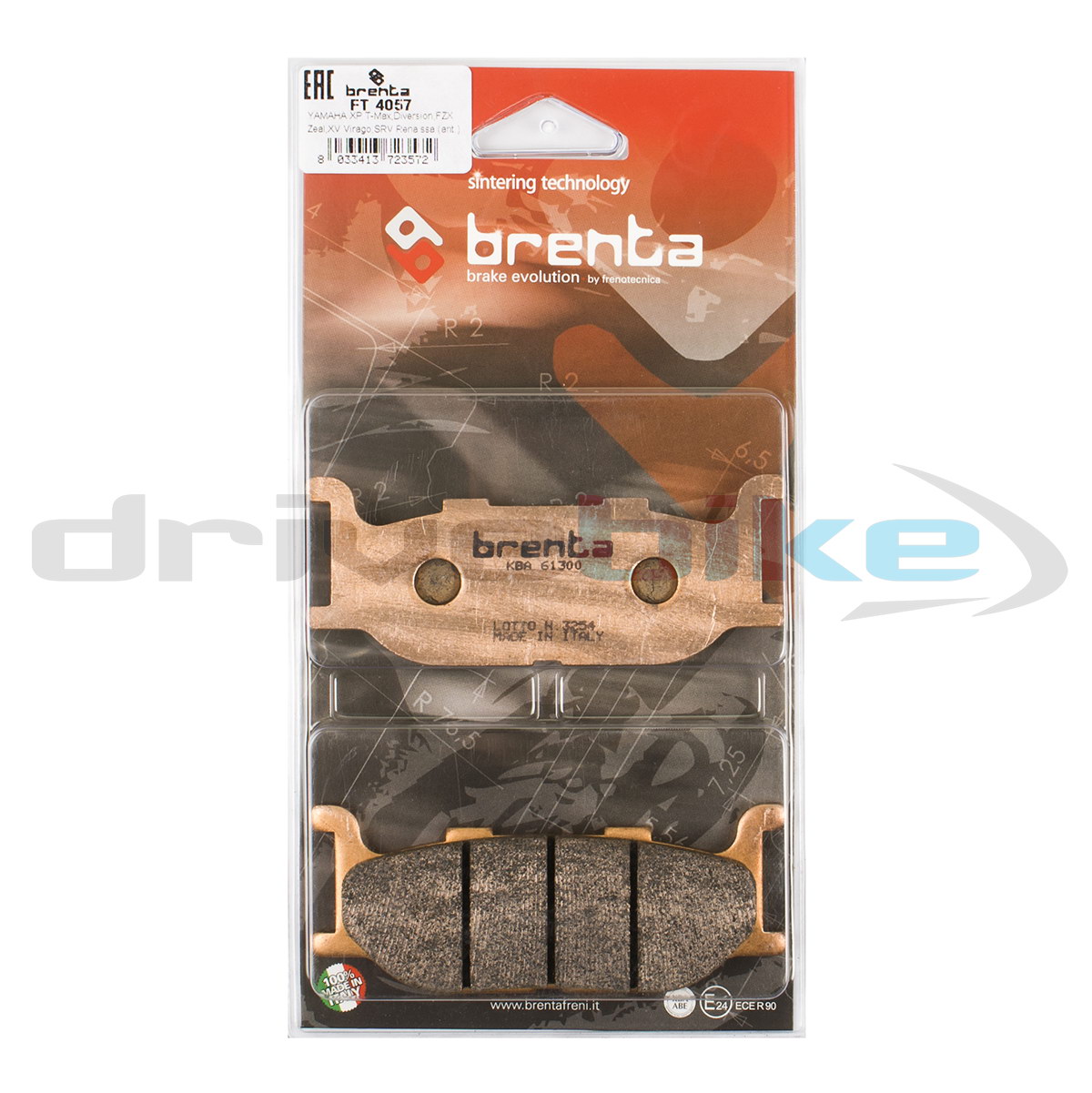 

Тормозные колодки Brenta Sintered FT4057, 21-05392