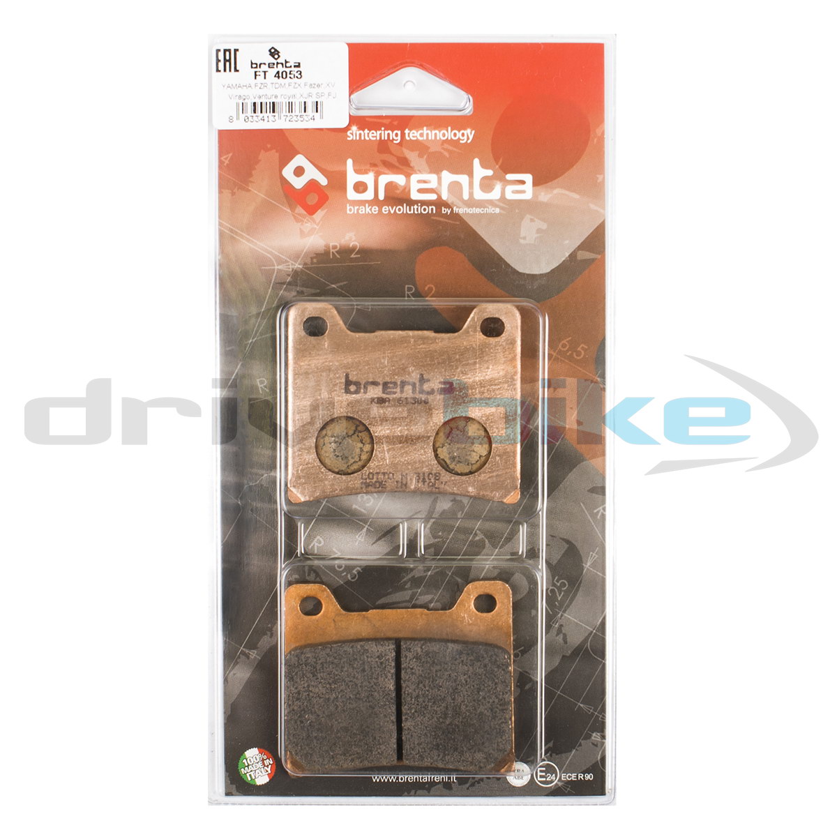 

Тормозные колодки Brenta Sintered FT4053, 21-05390