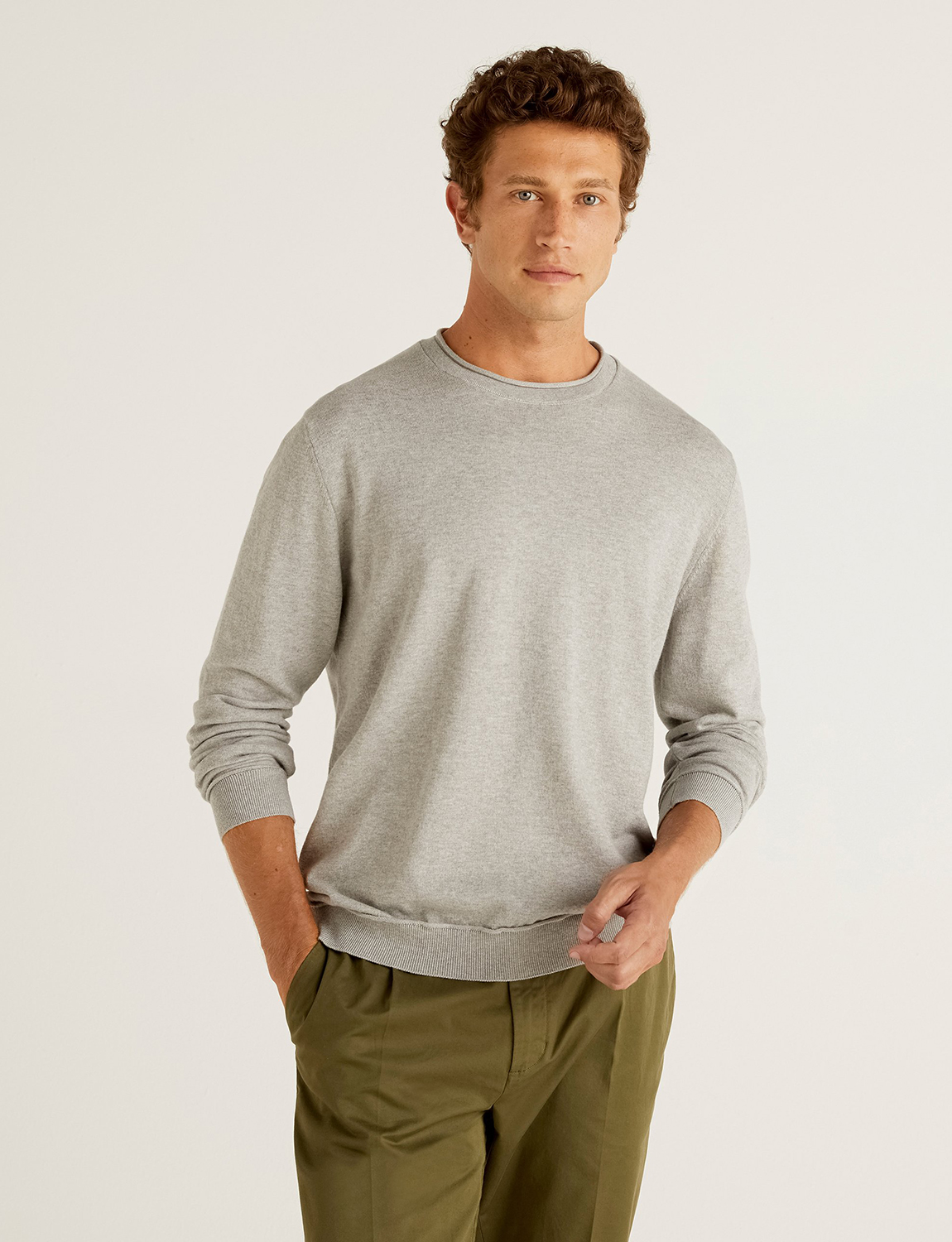 

Джемпер мужской United Colors of Benetton 21A_102CU1P16 серый S