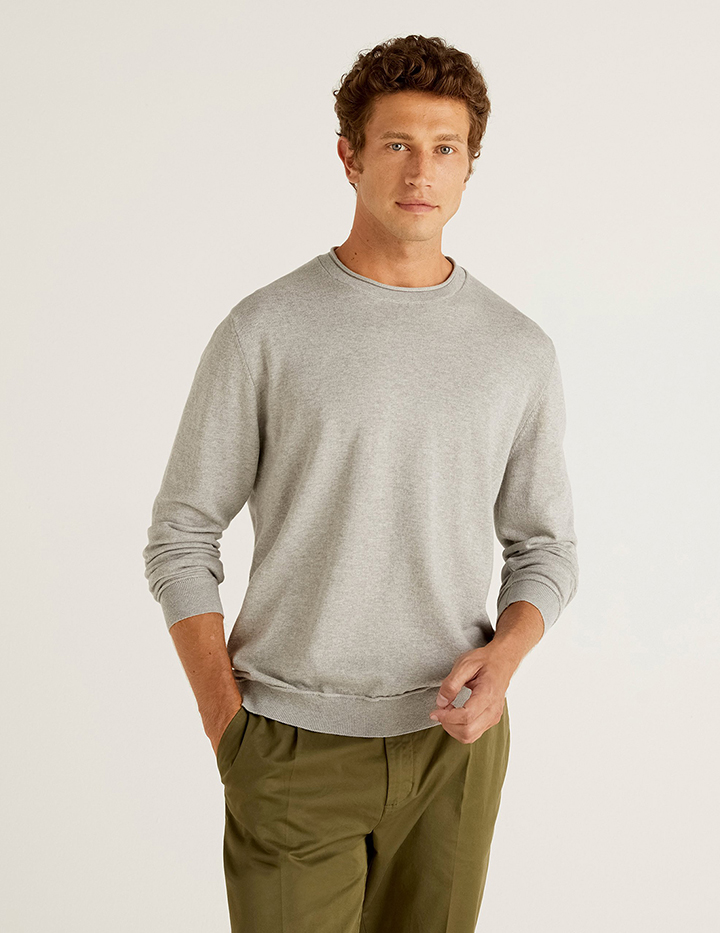 

Джемпер мужской 21A_102CU1P16 United Colors of Benetton серый L, 21A_102CU1P16