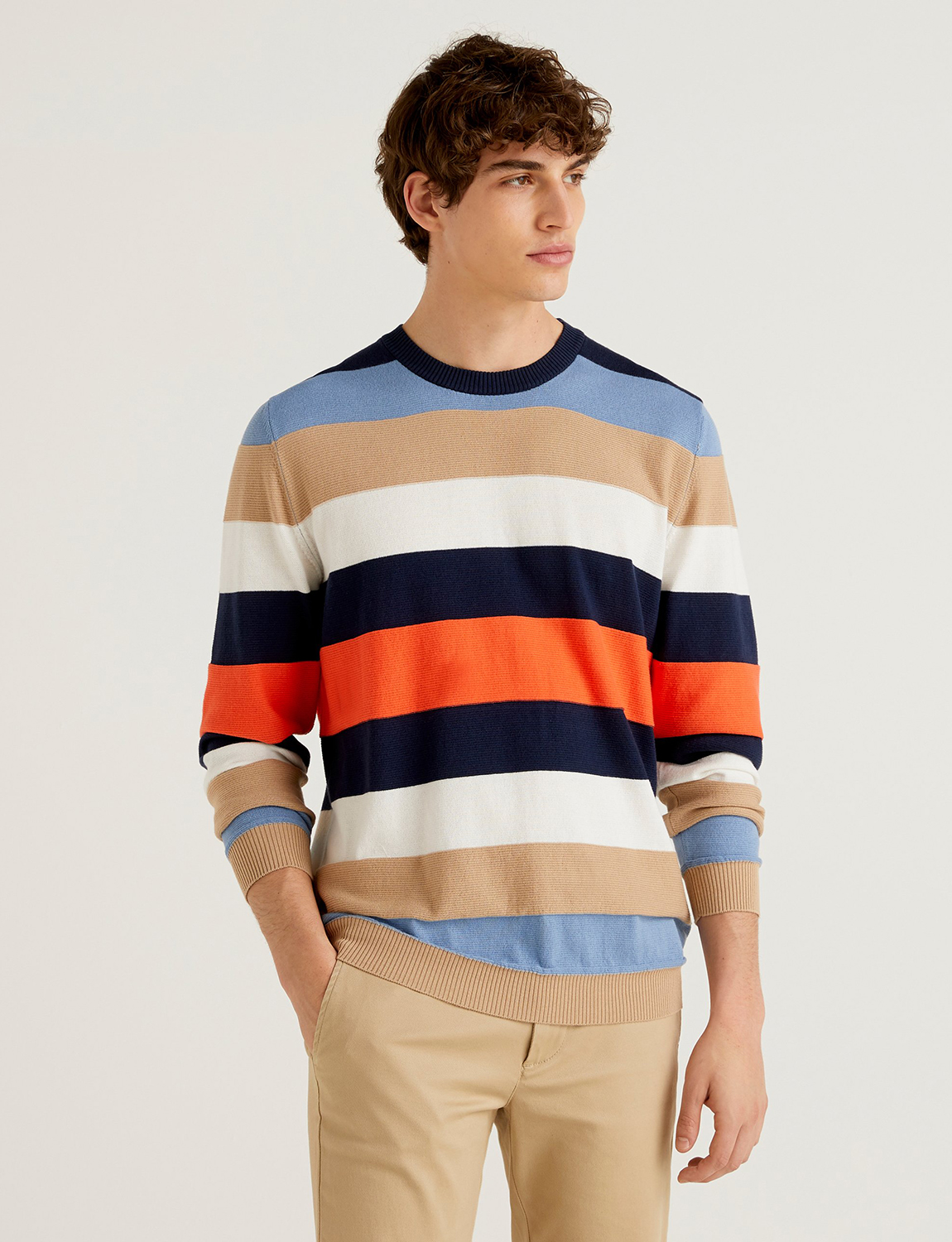 

Джемпер мужской United Colors of Benetton 21A_102CK1O92 разноцветный XS