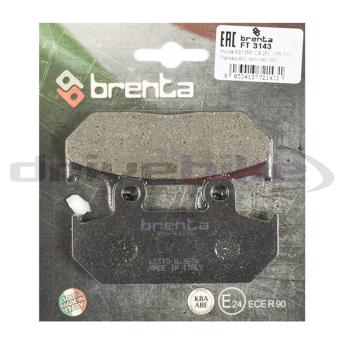 

Тормозные колодки Brenta Organic FT3143, 21-05373