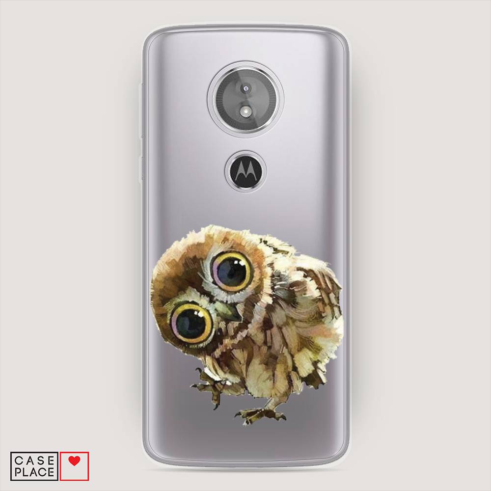 

Чехол Awog на Motorola Moto E5 / Моторола Мото E5 "Любопытный совенок", Разноцветный, 241050-1