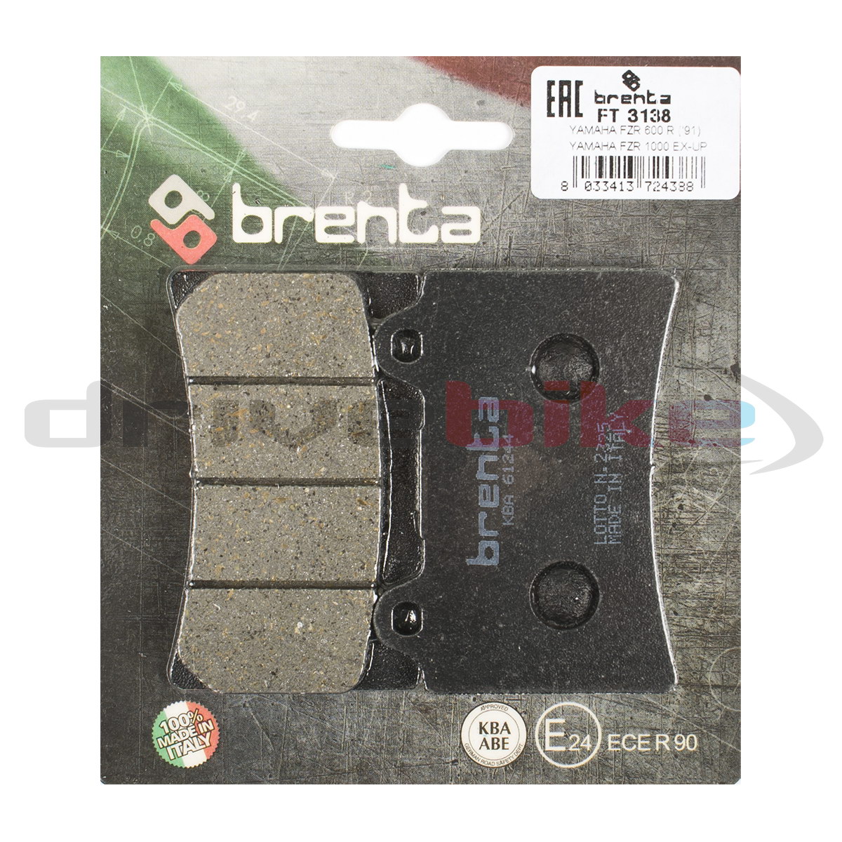 Тормозные колодки Brenta Organic FT3138