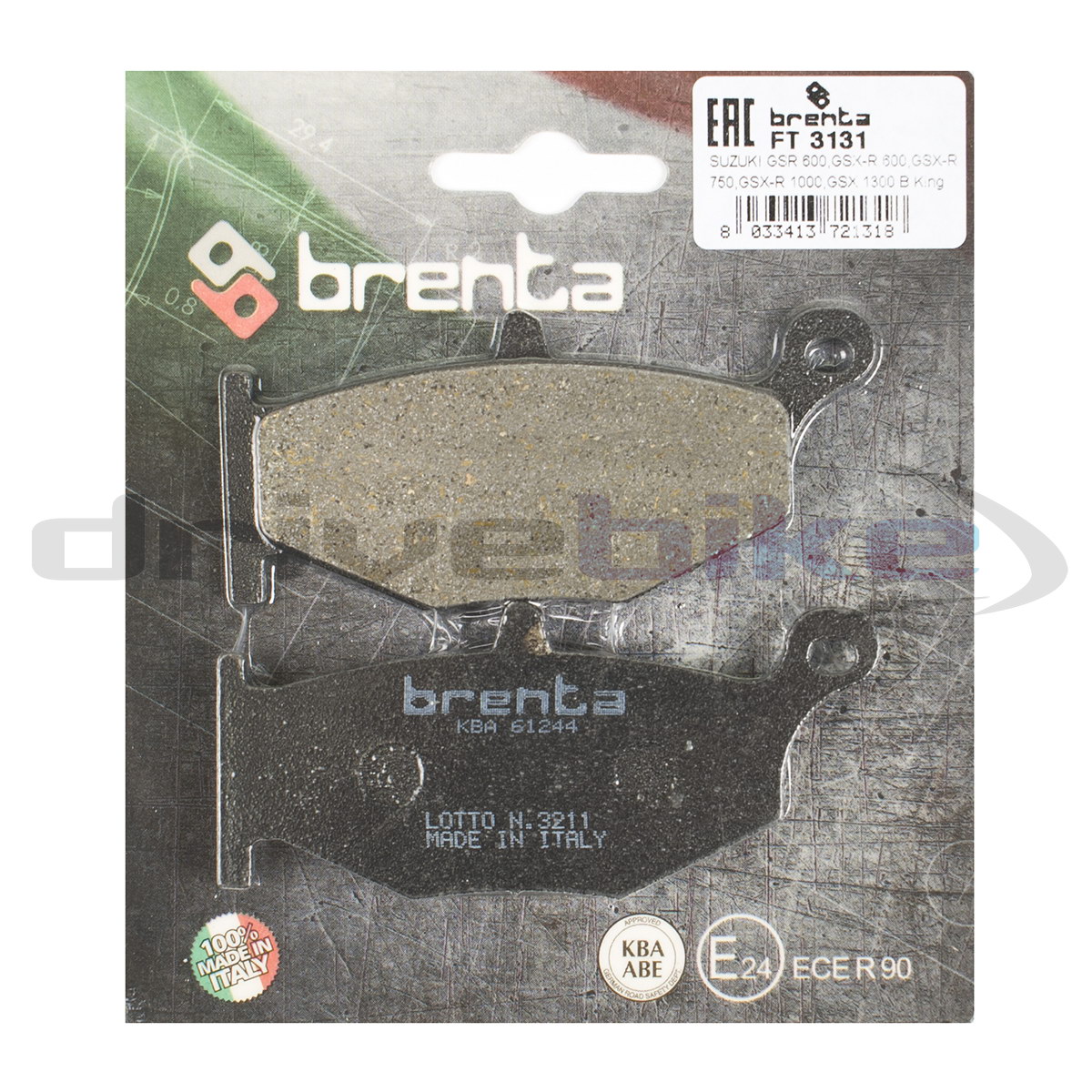 Тормозные колодки Brenta Organic FT3131
