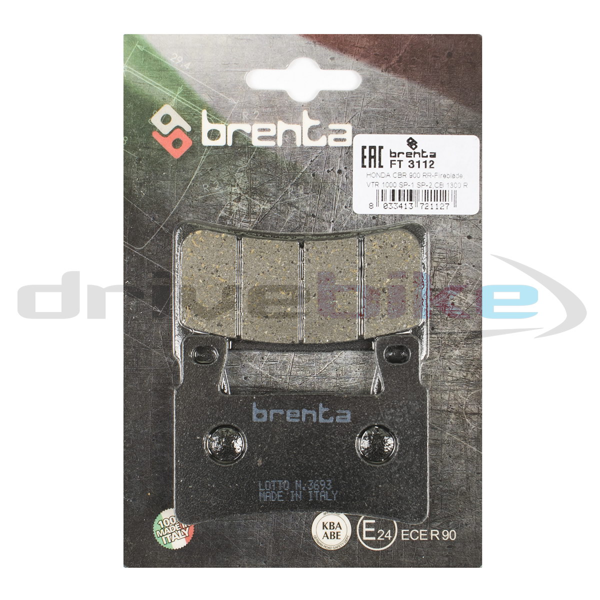 

Тормозные колодки Brenta Organic FT3112, 21-05368