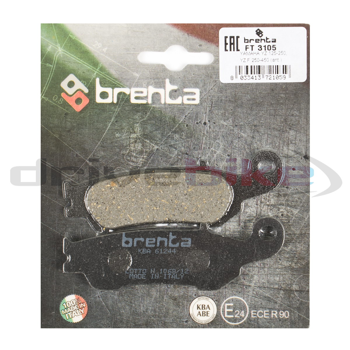 Тормозные колодки Brenta Organic FT3105