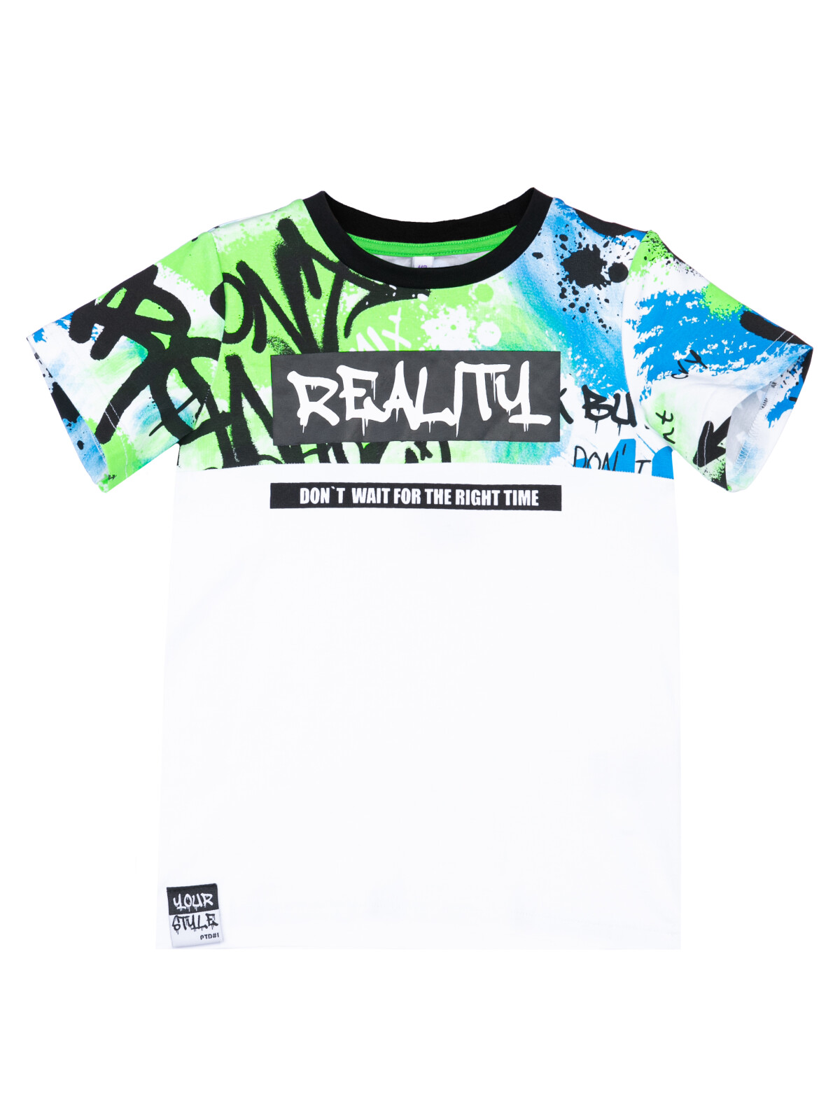 

Футболка детская PlayToday 12312251, цвет белый, разноцветный, размер 116, 12312251