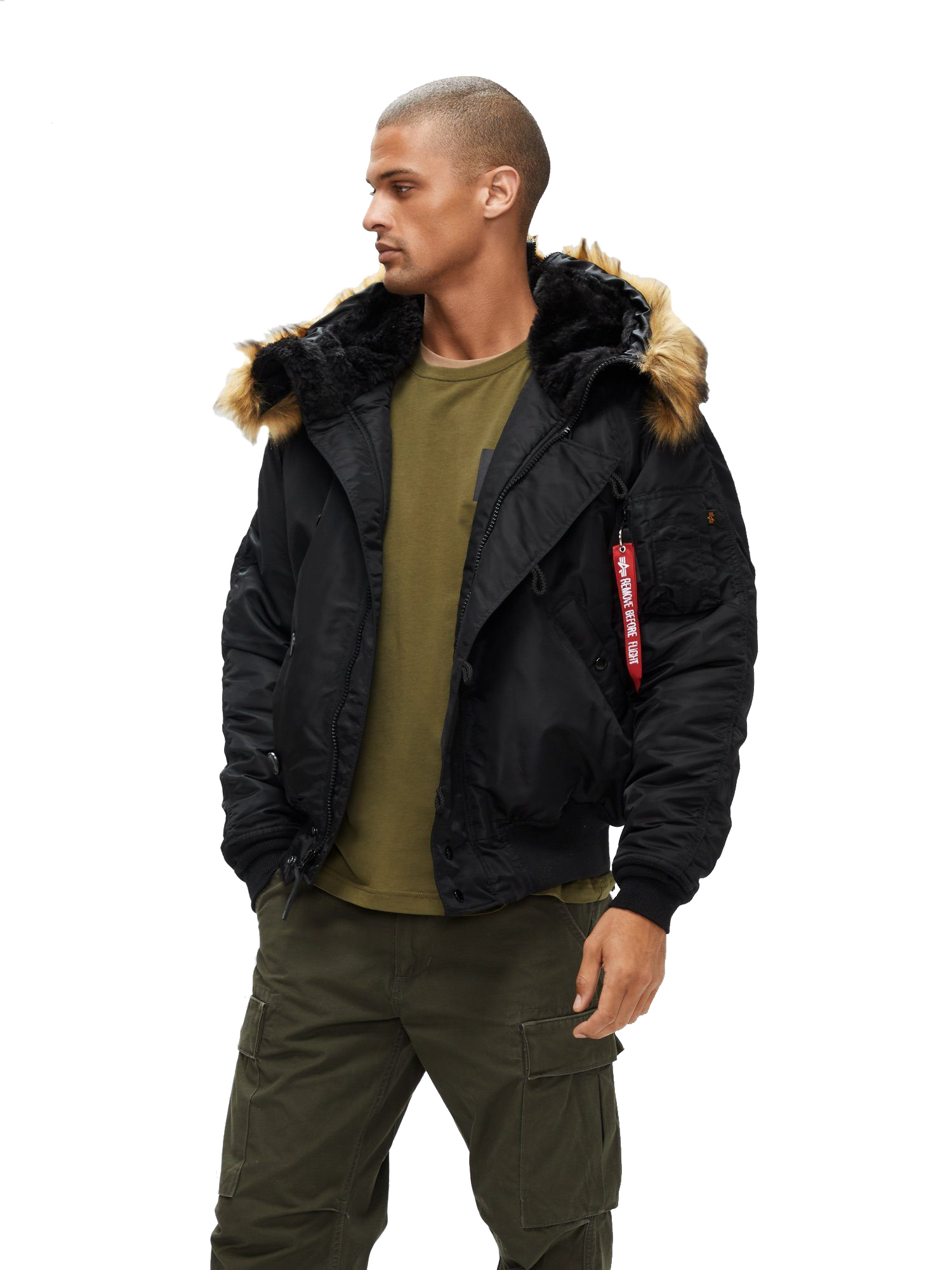 

Парка мужская Alpha Industries N-2B черная XL, Черный, N-2B