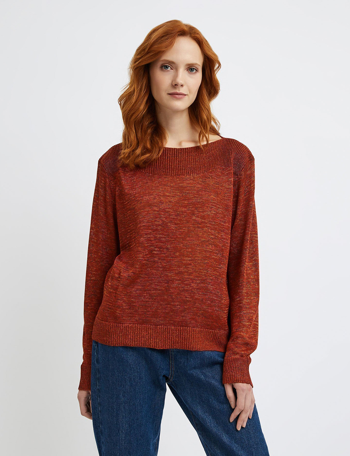 

Джемпер женский United Colors of Benetton 21A_101PD1P05 коричневый L, 21A_101PD1P05