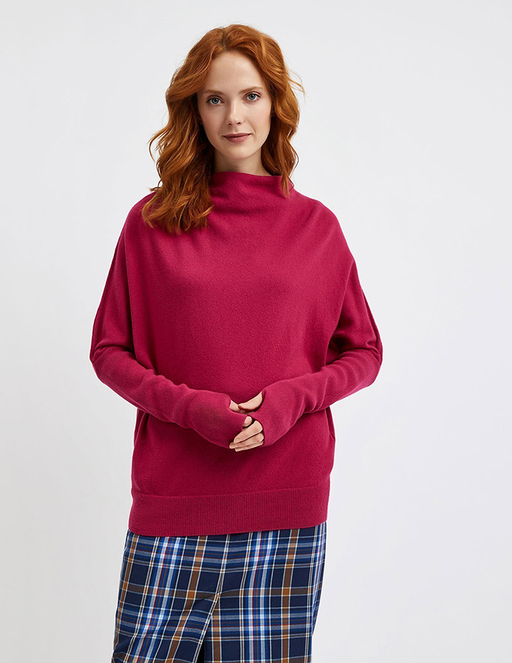 

Свитер женский United Colors of Benetton 21A_101PD1P05 красный S, 21A_101PD1P05