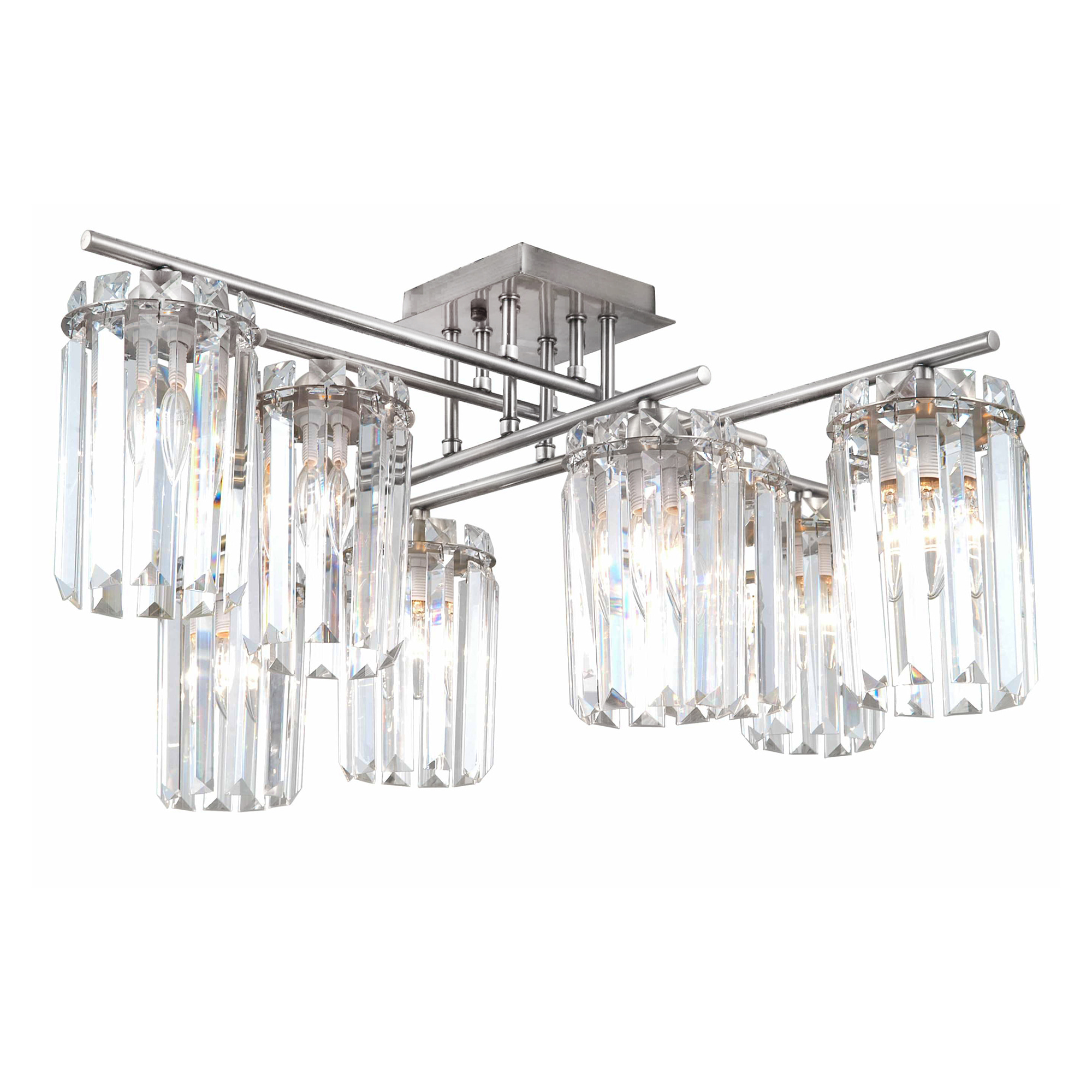 

Люстра хрустальная потолочная Citilux AXIS CL313281 Хром, CL313281