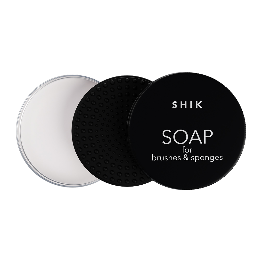 Мыло для очищения кистей и спонжей с ковриком-щеткой 25г SHIK soap for brushes & blenders