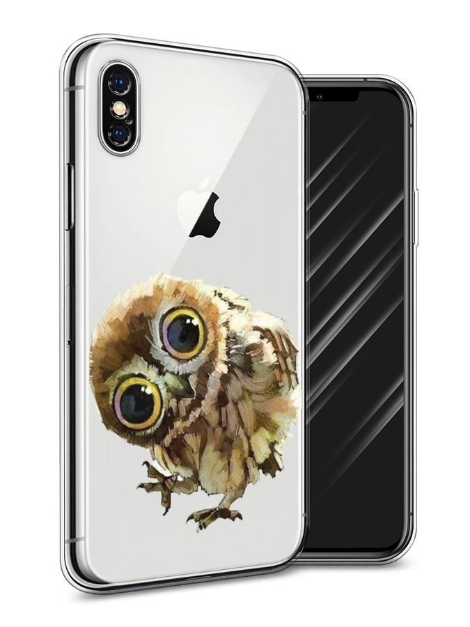 

Чехол Awog на Apple iPhone XS Max (10S Max) / Айфон XS Max (10S Max) "Любопытный совенок", Разноцветный, 11950-1