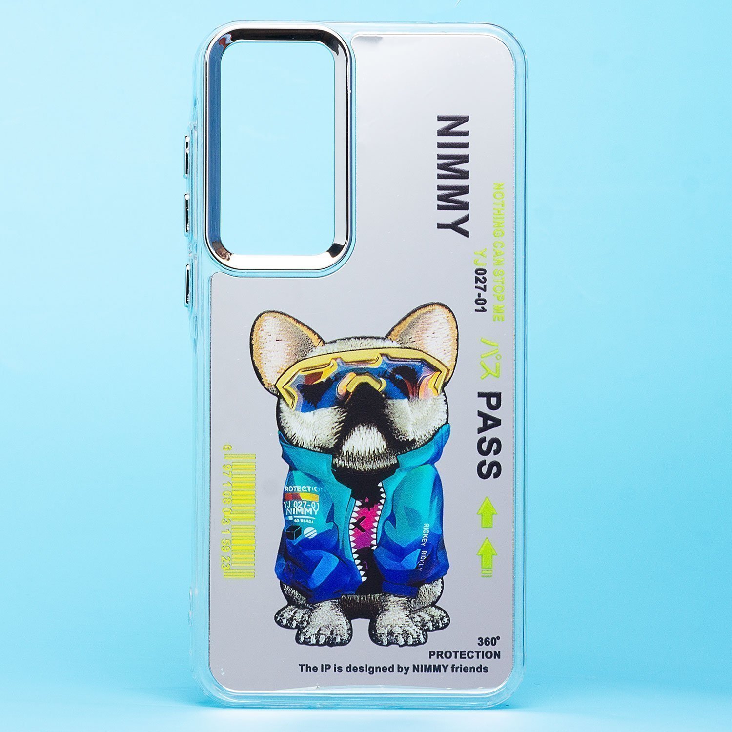 

Чехол для Samsung SM-A556E (Galaxy A55) силиконовый (рис. 092/собака) <серый>