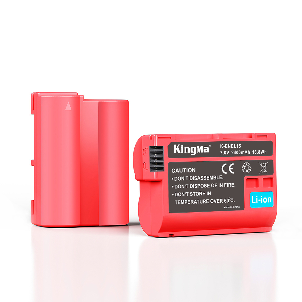 Аккумулятор для фотоаппарата KingMa EN-EL15H для Nikon 2400 мА/ч + защитный кейс