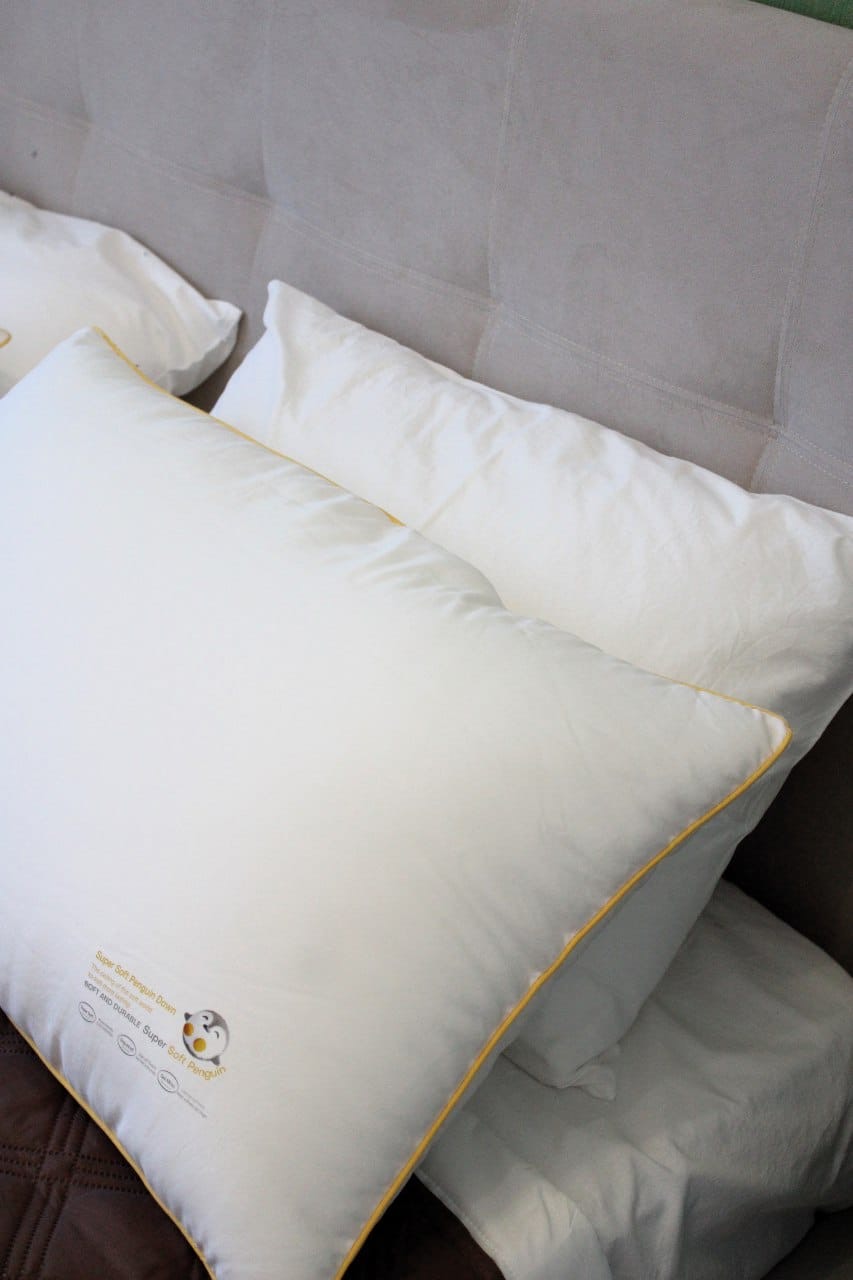 Подушка для сна 50х70 MIRU, без надписей, белая, обрамление белое PODMIRUI01