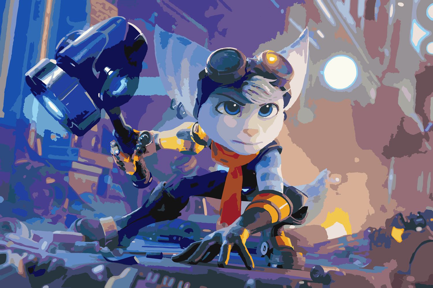 

Картина по номерам Красиво Красим Ratchet and Clank Rift Apart - Rivet, 90 х 120 см, Ratchet and Clank Rift Apart - Rivet