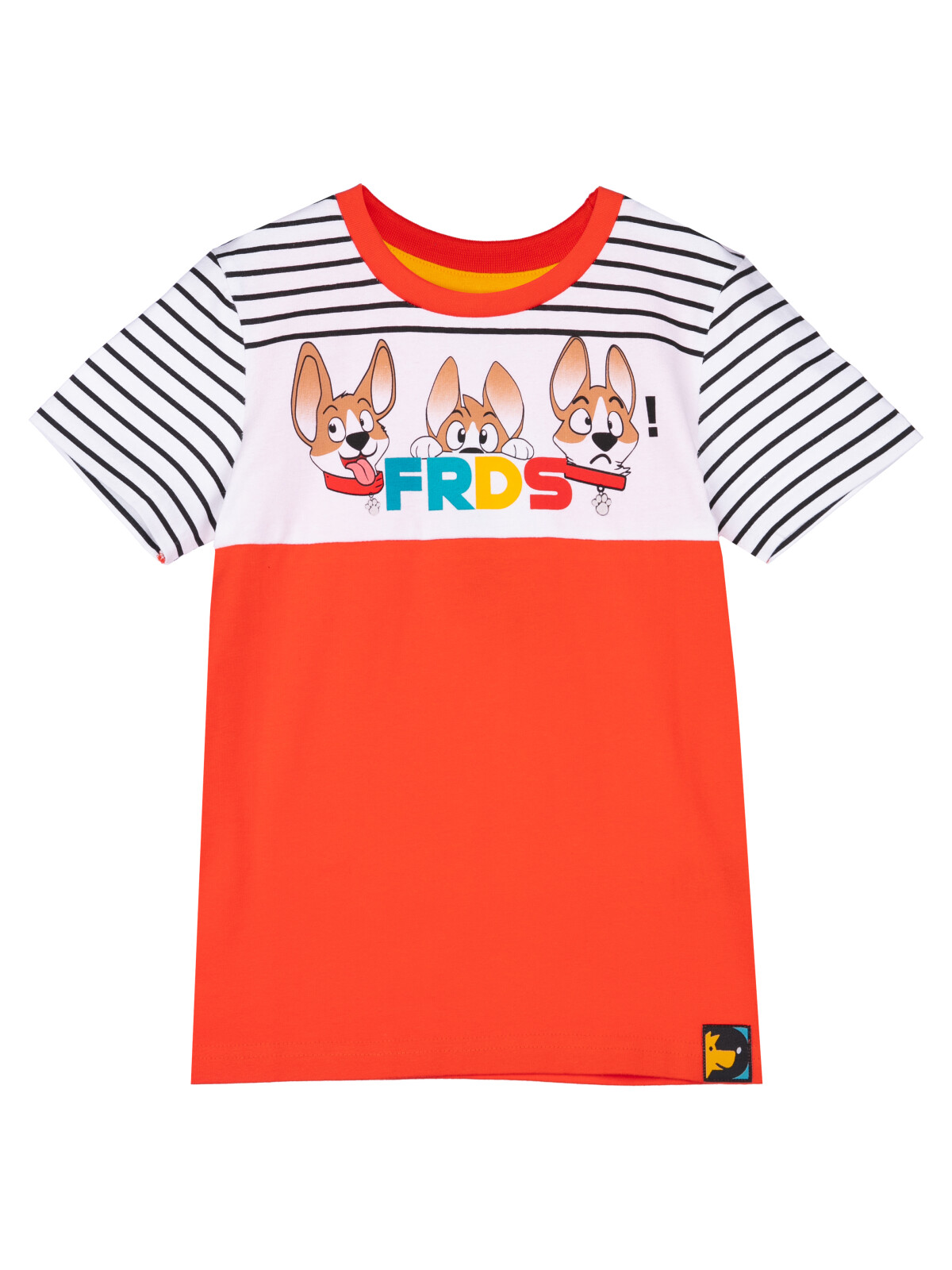 

Футболка детская PlayToday 12312073, цвет белый, красный, разноцветный, размер 116, 12312073