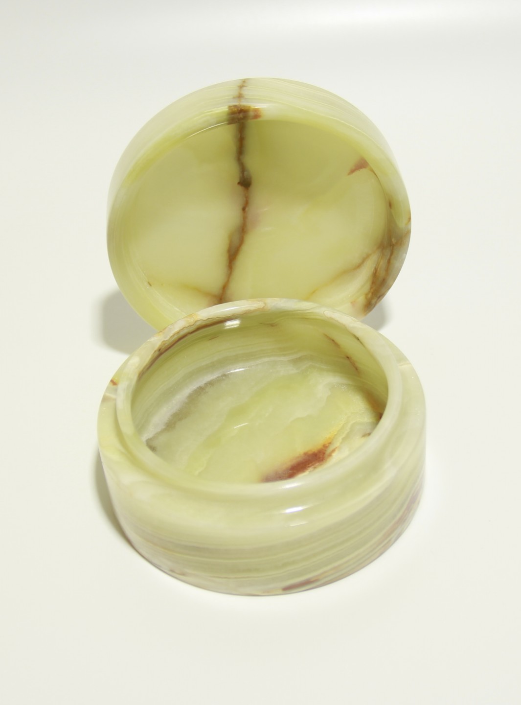 

Пудреница T&Z_Mineral из натурального камня Оникс 10 см, Бежевый;зеленый;коричневый;разноцветный, 5