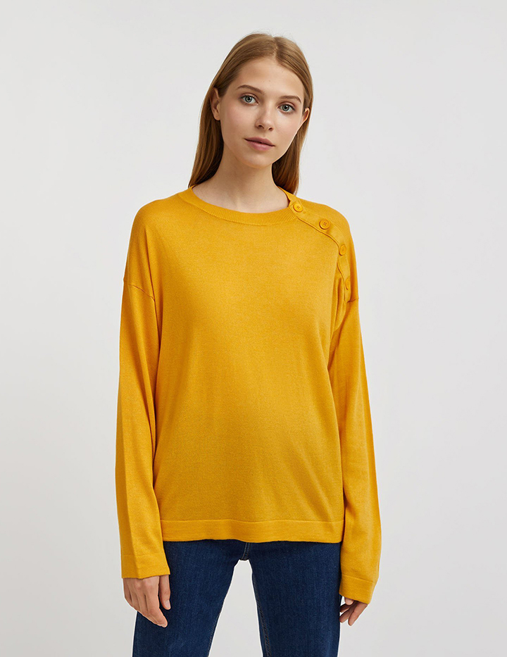 

Джемпер женский United Colors of Benetton 21A_1011E1P03 желтый XS, 21A_1011E1P03