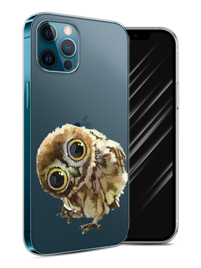 

Чехол Awog на Apple iPhone 12 / Айфон 12 "Любопытный совенок", Разноцветный, 12550-1