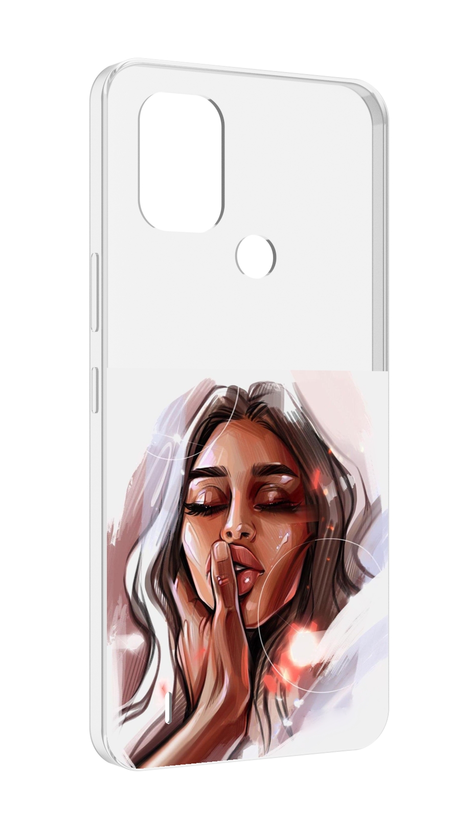 

Чехол MyPads Большие-губы женский для Nokia C31, Прозрачный, Tocco