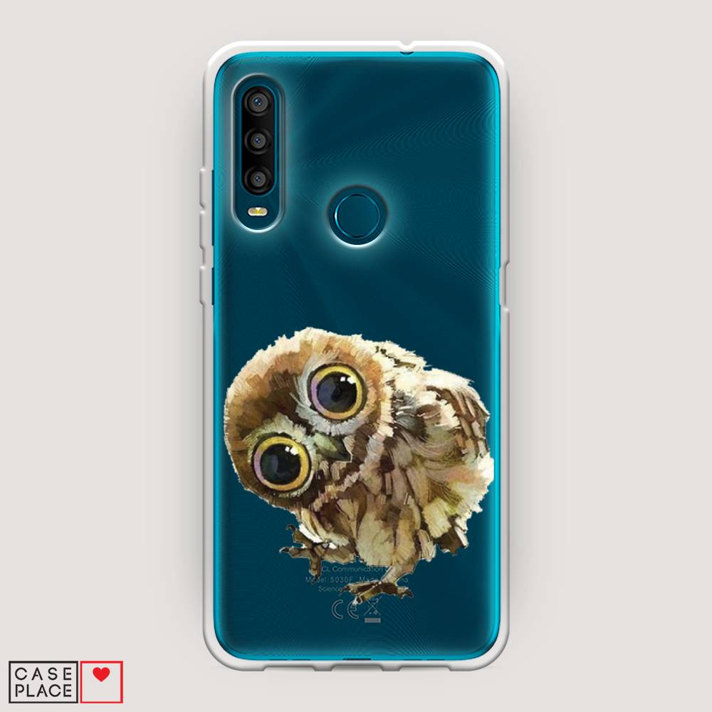 

Чехол Awog на Alcatel 1SE (2020) / Алкатель 1SE (2020) "Любопытный совенок", Разноцветный, 171250-1