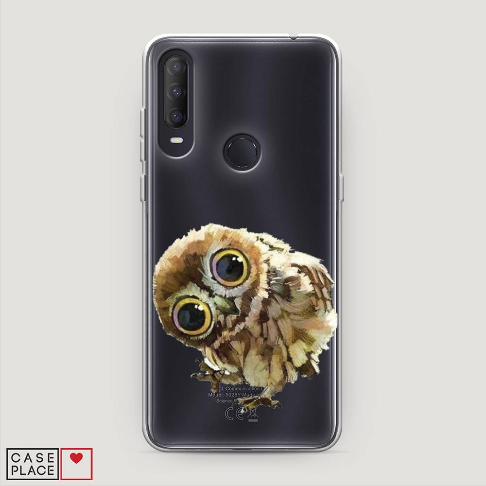 

Чехол Awog на Alcatel 1S (2020) / Алкатель 1S (2020) "Любопытный совенок", Разноцветный, 170850-1