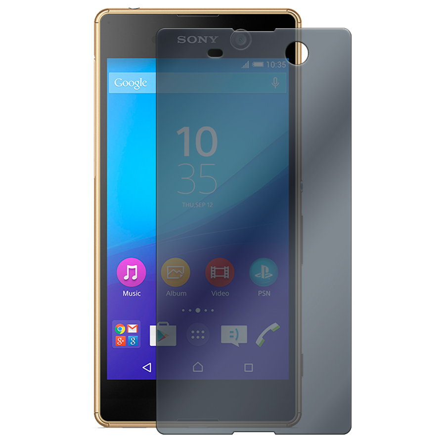 Стекло защитное гибридное Антишпион Krutoff для Sony Xperia M5/ M5 Dual