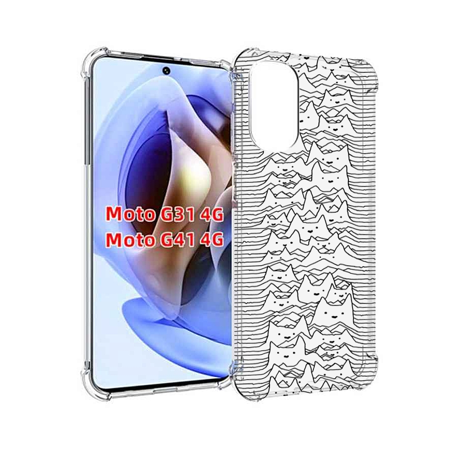 

Чехол MyPads черно белые коты 3D для Motorola Moto G31 4G / G41 4G, Прозрачный, Tocco