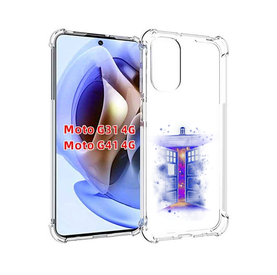

Чехол MyPads фиолетовый уголок абстракция для Motorola Moto G31 4G / G41 4G, Прозрачный, Tocco