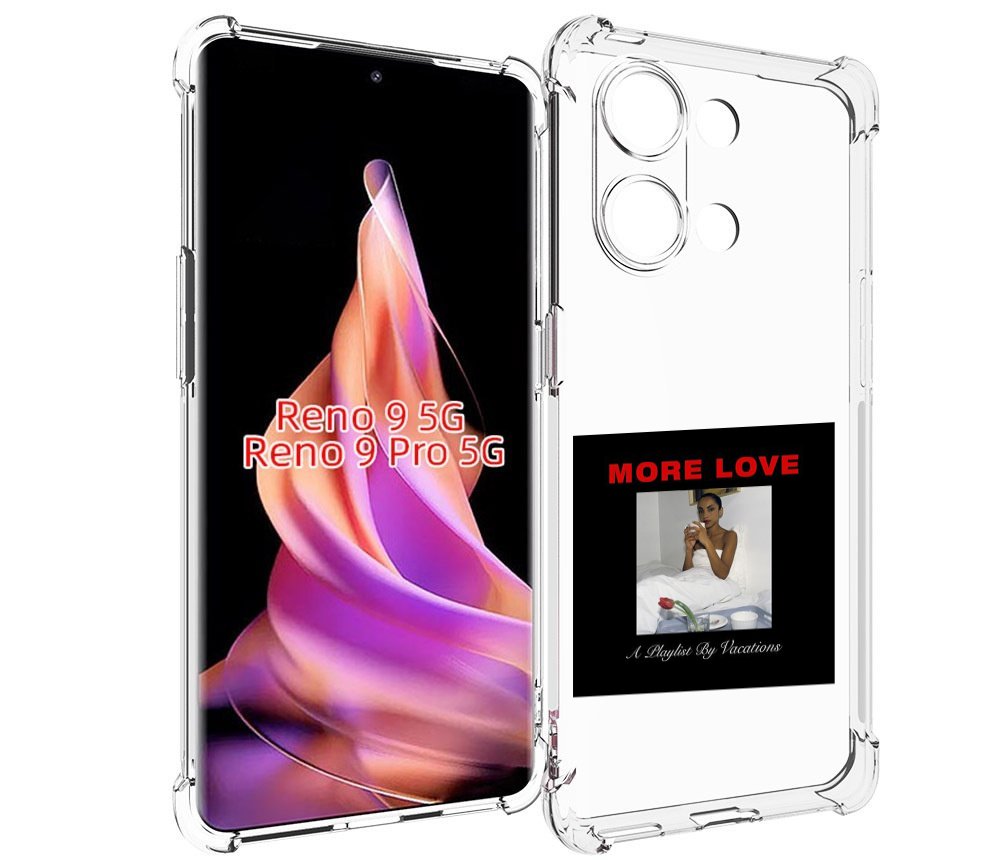 

Чехол MyPads Drake & Sade - More Love для Oppo Reno 9/Reno 9 Pro, Прозрачный, Tocco