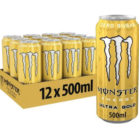Энергетический напиток Monster (Монстер) Energy Ultra Gold Zero 0,5 л х 12 банок