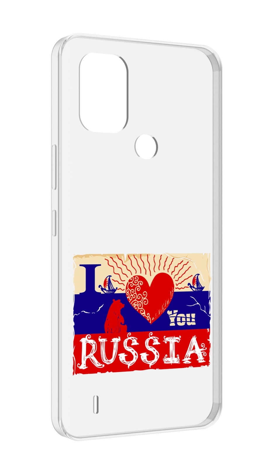 

Чехол MyPads Люблю Россию для Nokia C31, Прозрачный, Tocco