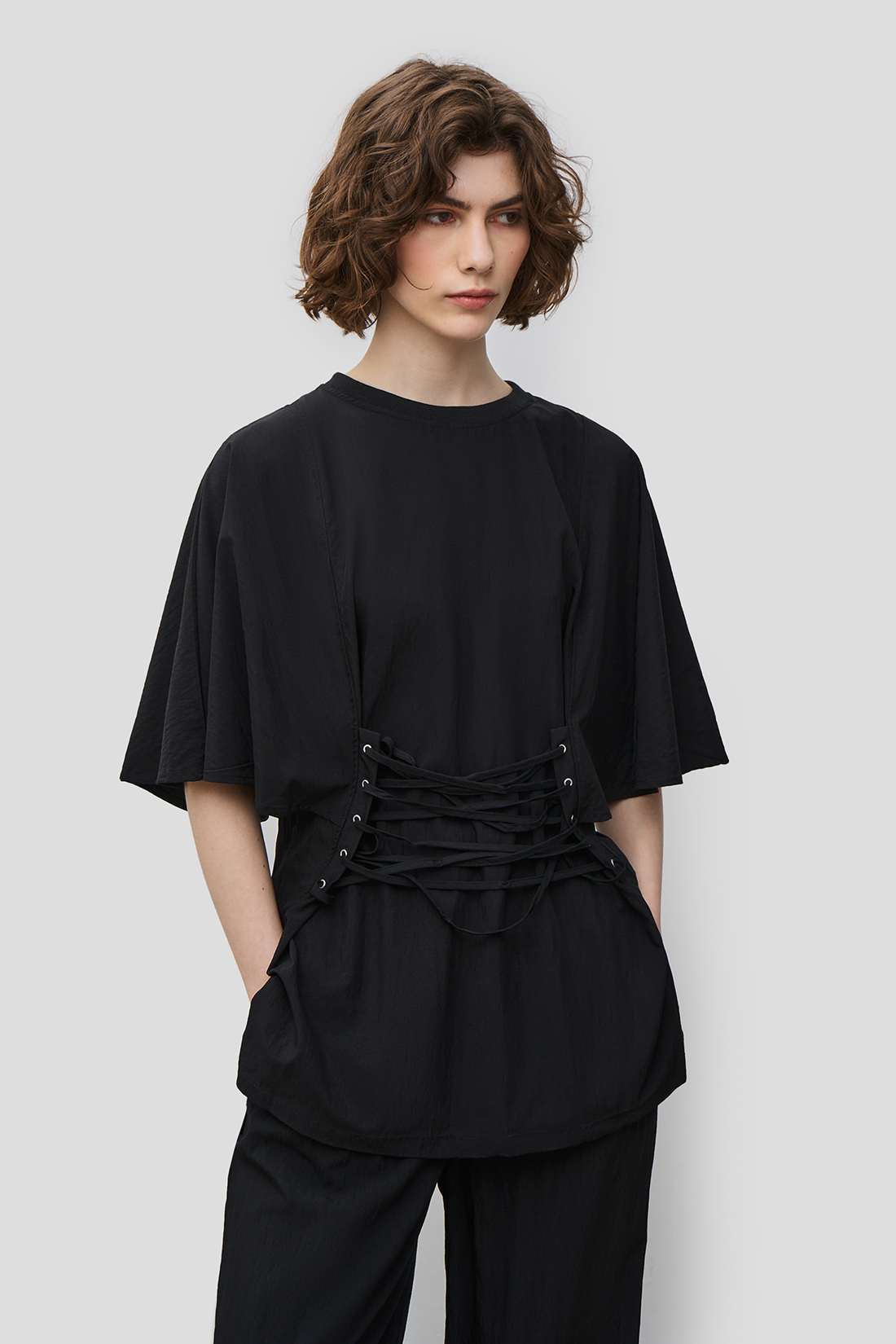 Блуза женская Baon B1923028 черная XL