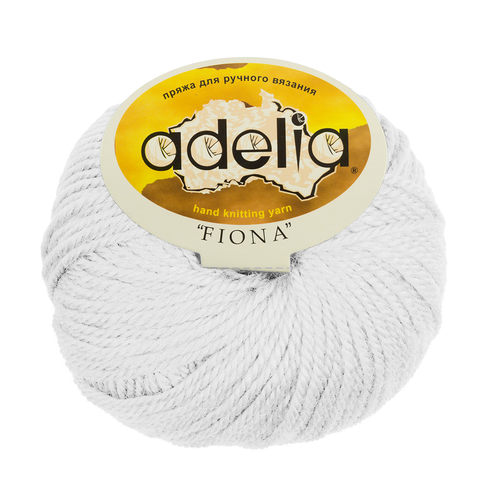 

Пряжа Adelia Fiona №002 белый, Fiona